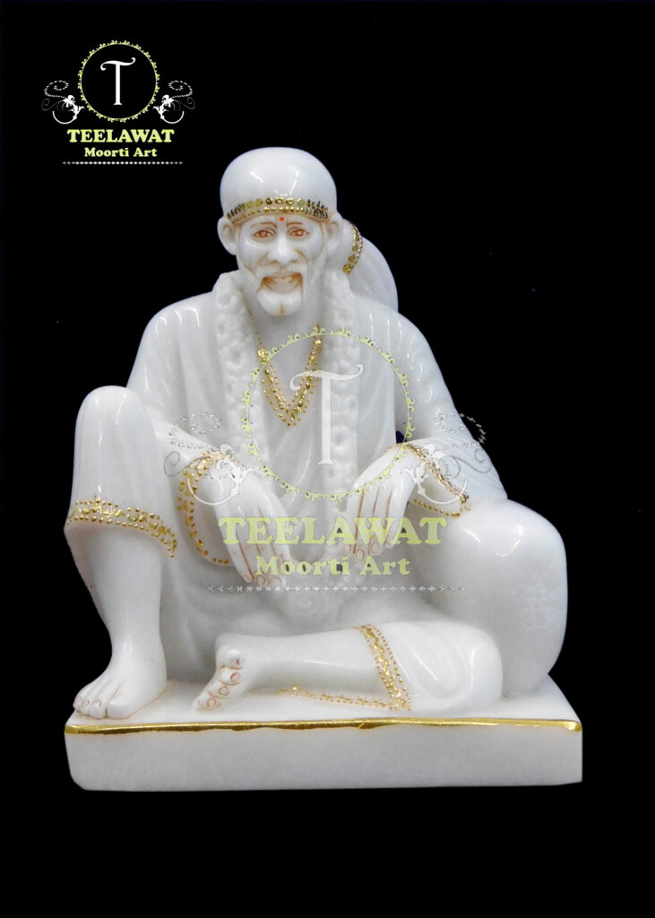 sai baba marble statue